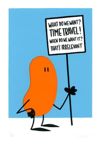 Image 1 of The Protester - Time Travel - SCREENPRINT