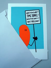 Image 3 of The Protester - Time Travel - SCREENPRINT