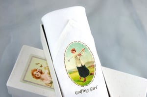 Image of Lady's Handkerchief - Golfing Girl