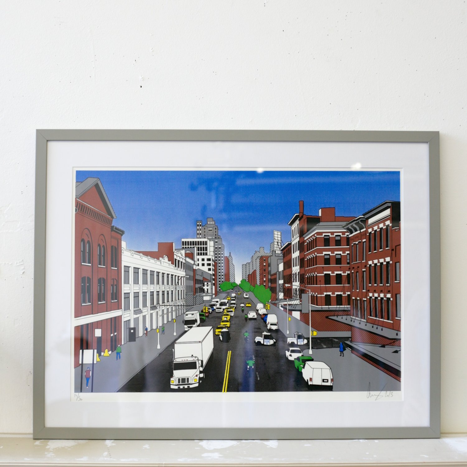 Image of From the Highline screen print