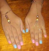 All in One ring bracelet combo Ancient Metal beads 