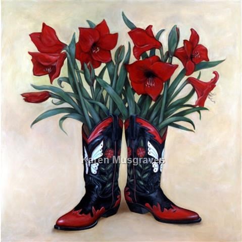 Image of "Amaryllis By Morning" Canvas Gicleé