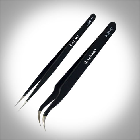 Image of  iLash Black Starter Tweezers Set