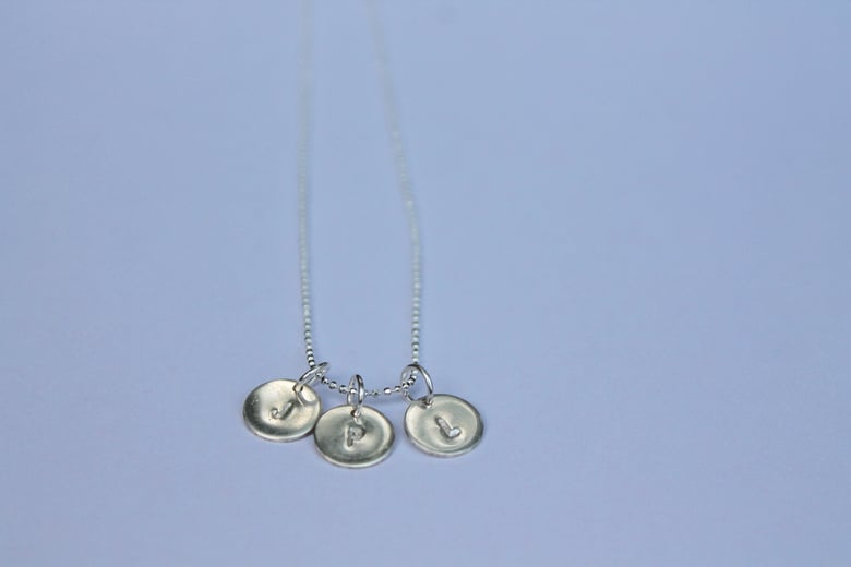 Image of Silver Personalised Pendant Necklace
