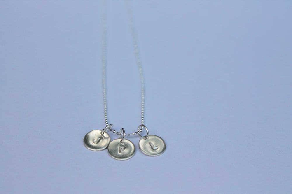 Image of Silver Personalised Pendant Necklace