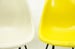 Image of Eames Original Herman Miller Fiberglass DSW Chair set Yellow Green tones