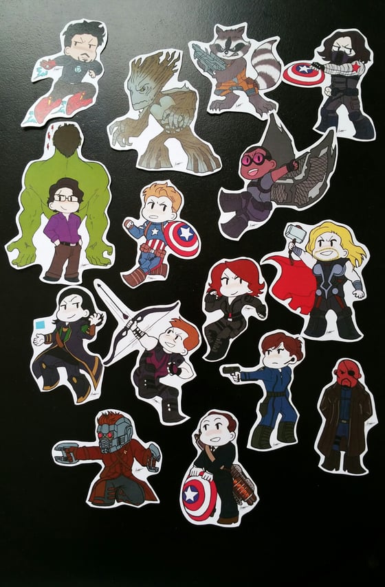 Image of Marvel sticker set (15)