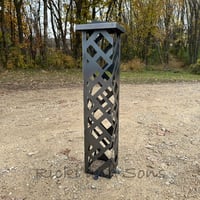 Image 5 of Garden Column - Intersecting/Crossed Lines