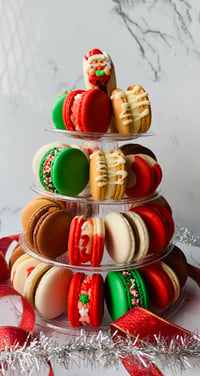 Xmas Macaron Tower