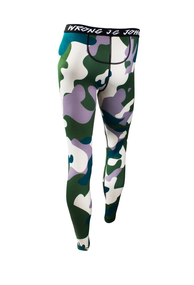 Image of Mens Army Camouflage Thermal Bottoms