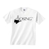 White FckLosing™ Logo Tee