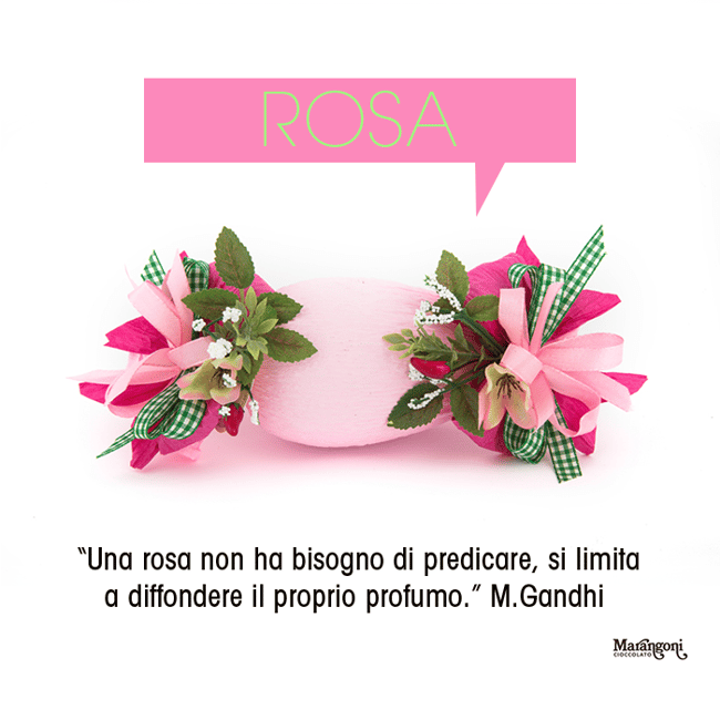 Uovo di Pasqua Artigianale di Cioccolato Fondente o al Latte - a caramella rosa chiaro