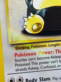 Image 2 of [INK ERROR] - Snorlax (27) - Jungle - Non Holo - Moderately Played