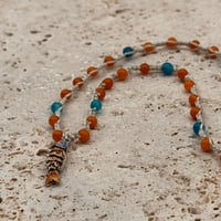 Image 1 of Blue & Orange Fish Necklace