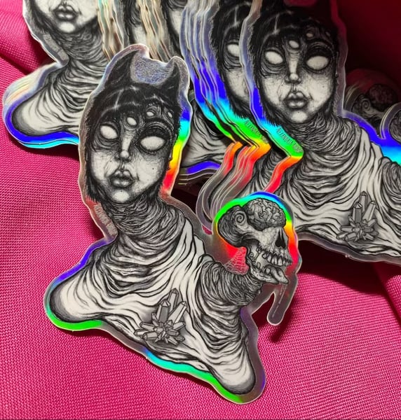 Image of Holographic Alien Sticker 
