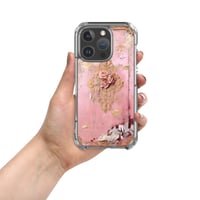 Image 9 of Pastel Pink Tattered Texture Rose Gold Goth Lolita Kawaii Inspired Clear Case for iPhone®