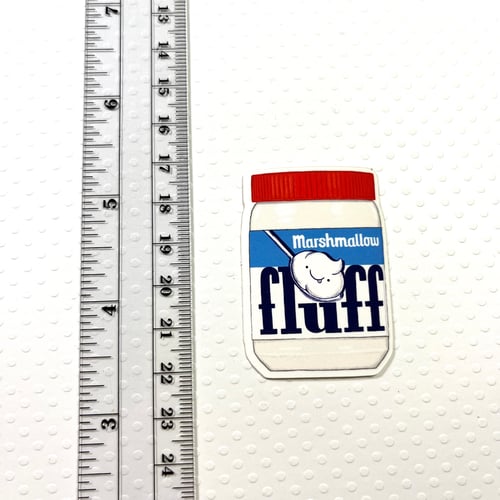 Image of mini plain fluff sticker 