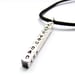 Image of Personalised Chunky Silver Bar Necklace