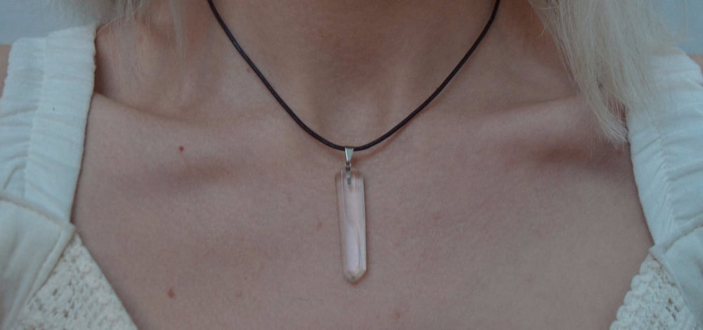 Image of Clear quartz pendant