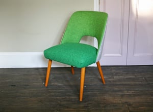 Image of 1950's occasional chair in green