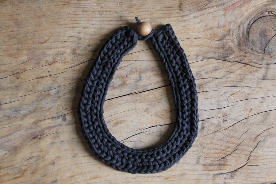 Image of Chunky Crochet Necklace