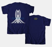 MARSHEAUX:   A Broken Frame Logo Tshirt(Navy Blue)