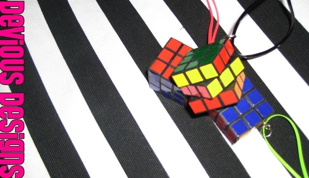 Vintage Rubik's Cube Necklace, Avon | eBay
