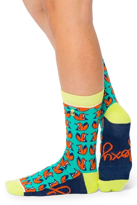 Image of Foxy Lady : Woven Pear Socks