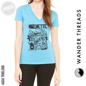 Image of Marquette: Ladies' V-Neck