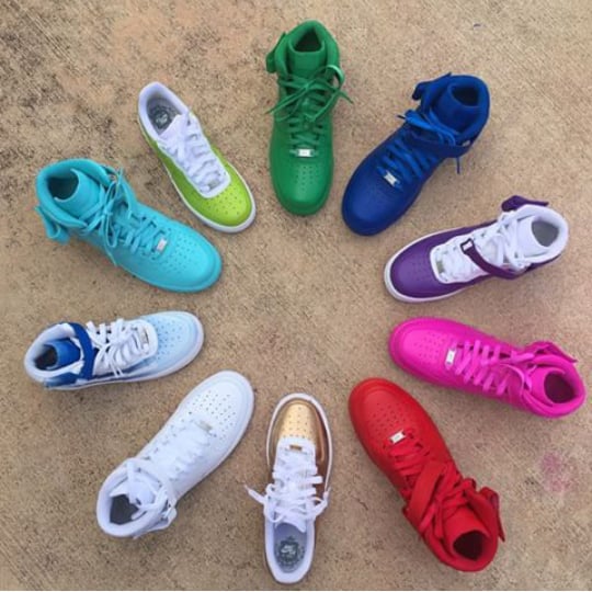 new colorful air force ones