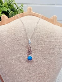 Image 2 of Sky Blue Opal Celtic Drop
