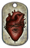 Dog Tag Necklace- El Corazon