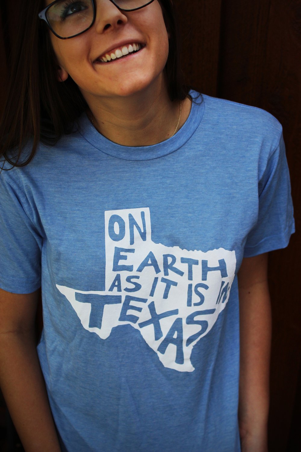 Image of Mustang BLUE "On Earth as it is in Texas" UniSex T-Shirt