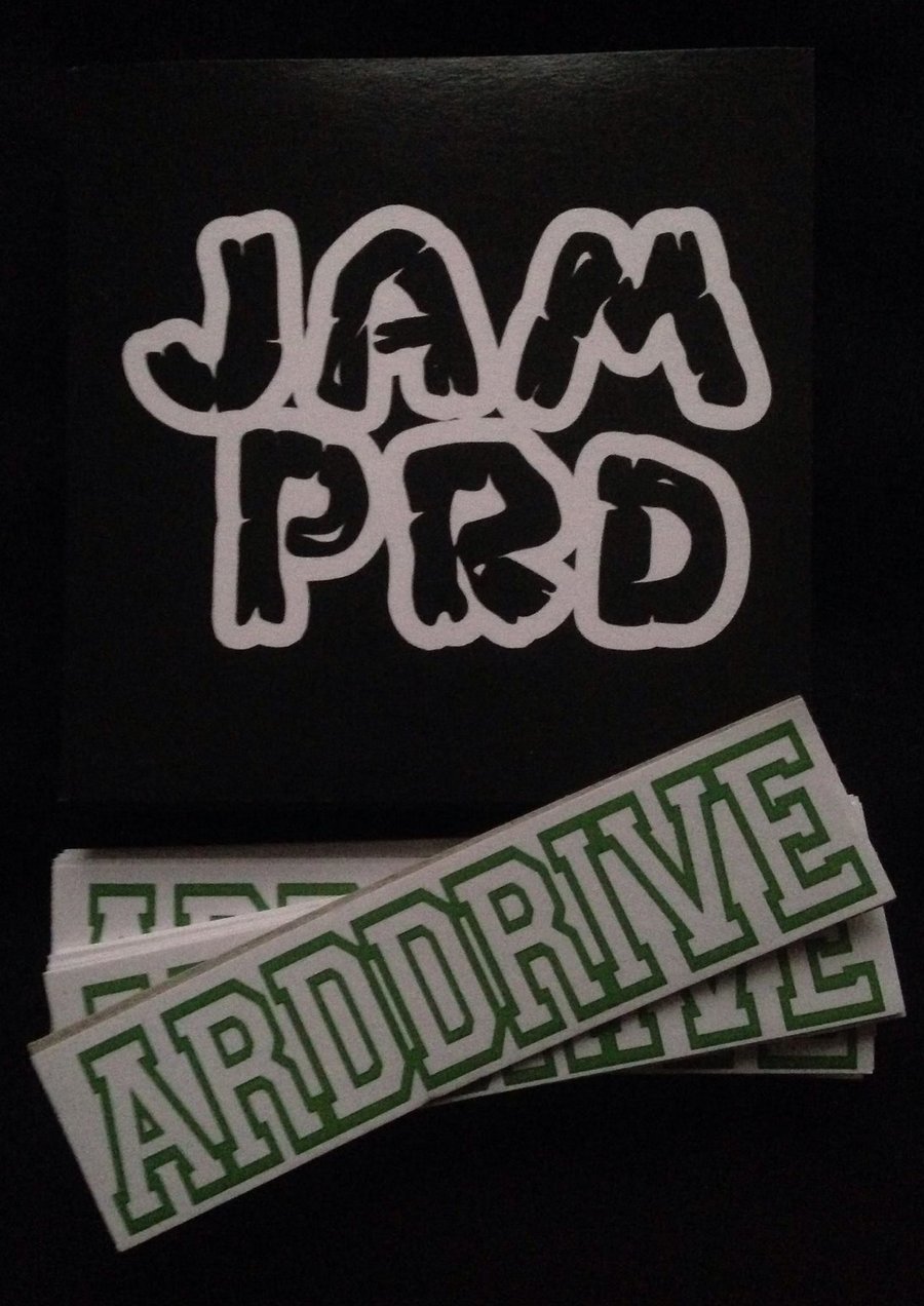 Image of JAM P R D & ARDDRIVE "Non shine" Stickers