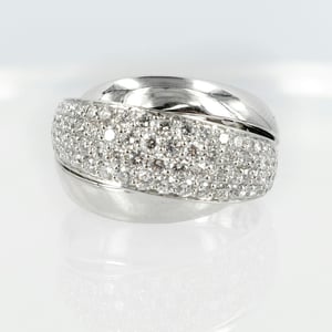 Image of White Gold Pave set diamond ring