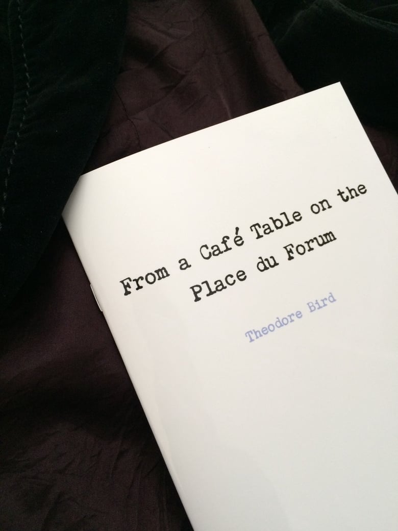Image of From a Café Table on the Place du Forum - Mini Poetry Collection