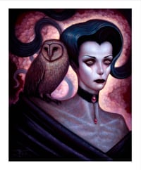 Lilith and Her Owl Familiar- 8x10" Open Edition