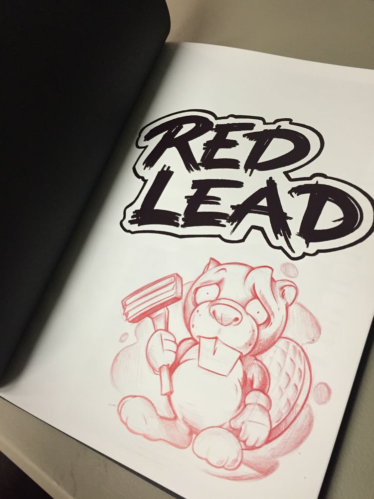 Image of RED LEAD - a shitty sketchbook