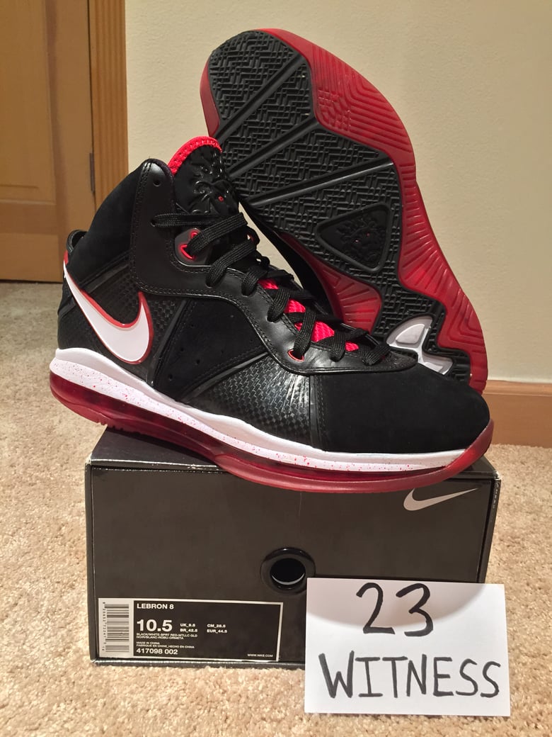 Image of Nike LeBron 8 V1 "Away/Heat"