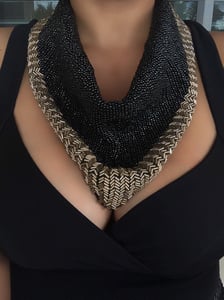 Image of Acrylic Bead Scarf Necklace