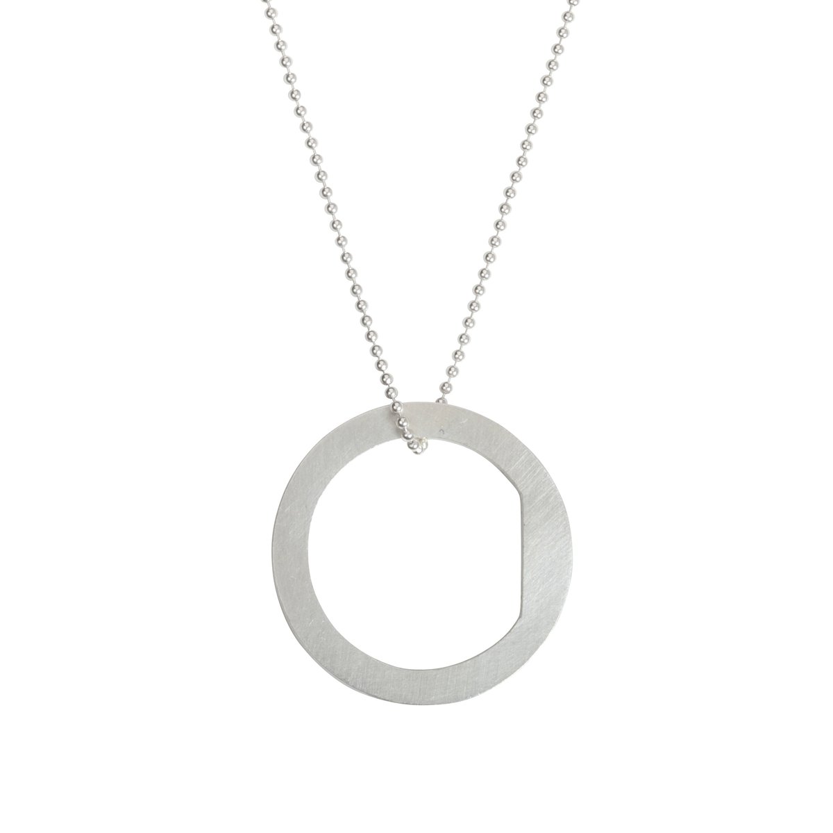 Image of Convertible necklace/ring 'Circle+|- #1 Block'