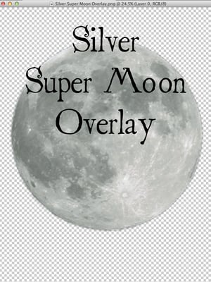 Image of Silver Super Moon Overlay