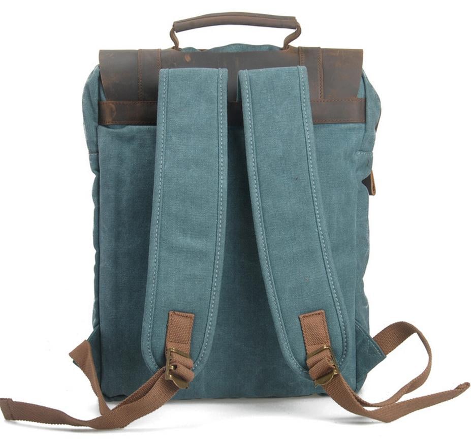 Retro Gray Canvas Men Women Backpack Travel Bag School Bag Ipad Laptop Backpack Bag 1820 I Cam