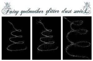 Image of Fairy Godmother Glitter Dust Swirl Overlays
