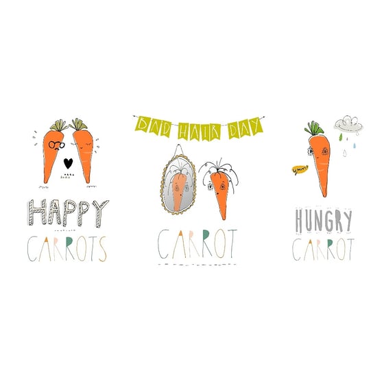 Image of Set Of Three Carrot Collective Prints