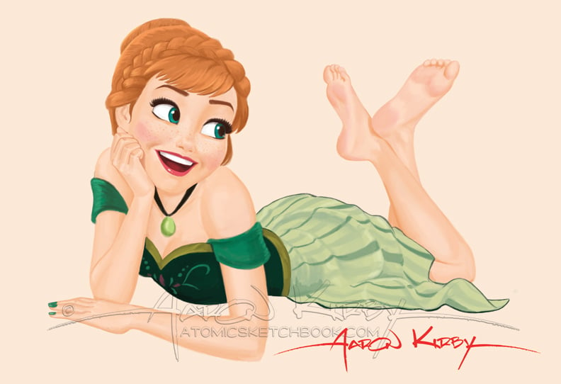 Image of Anna pin up print