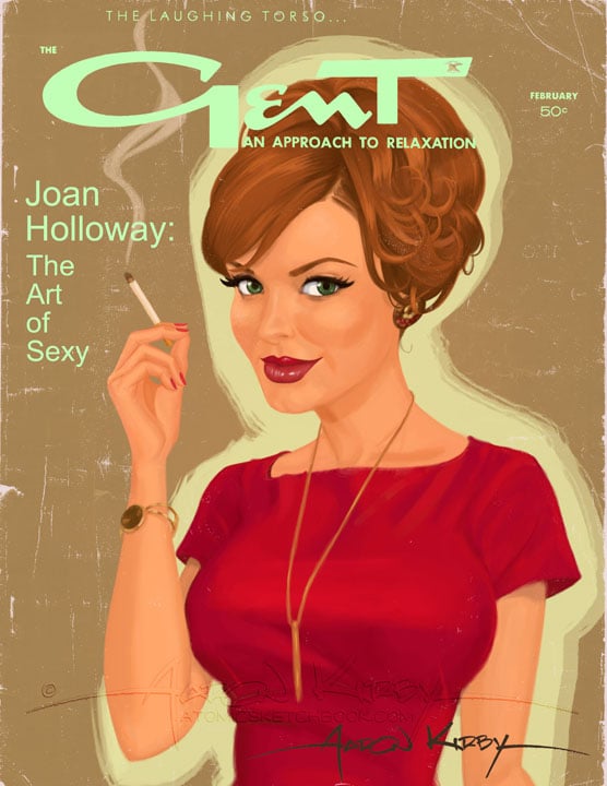 Image of Joan Holloway in Gent magazine print