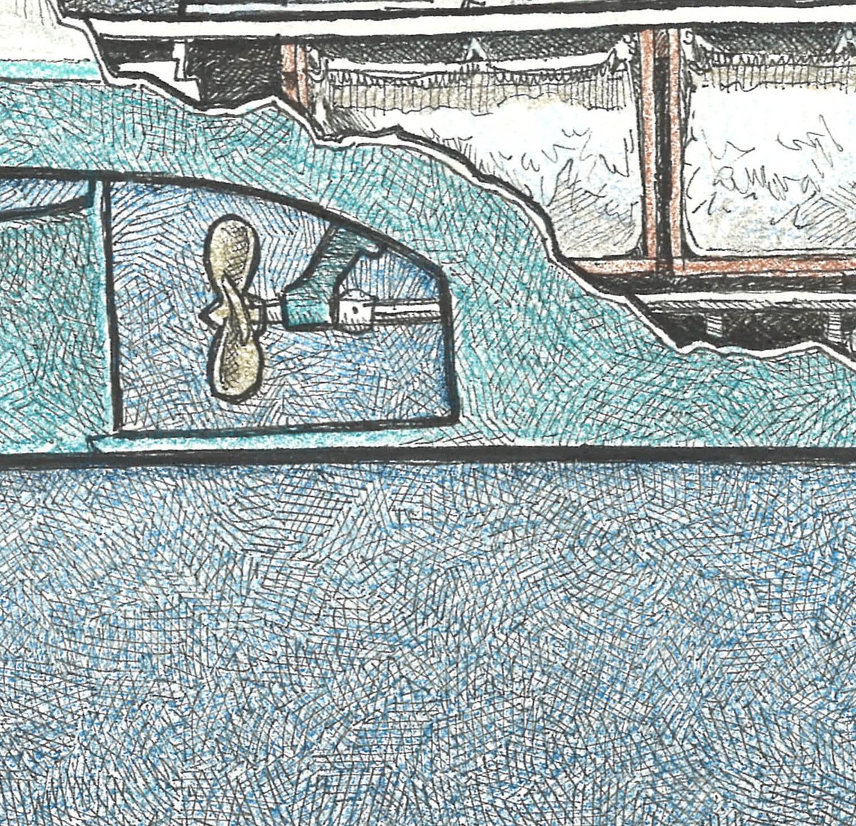 Gillnetter No. 4 12.25" X 9.25"