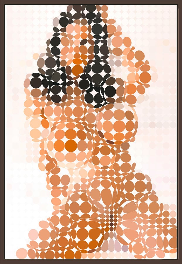 Image of Squint Abstract Nude Print - 3