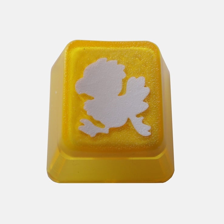 Image of Translucent Yellow Chickobo Keycap